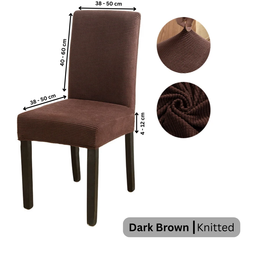 Chair Cover Jackie Dark Brown