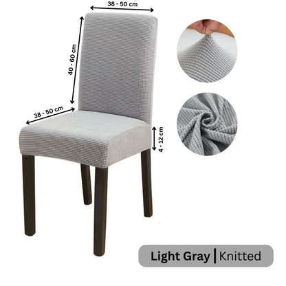 Chair Cover Jackie Light Gray