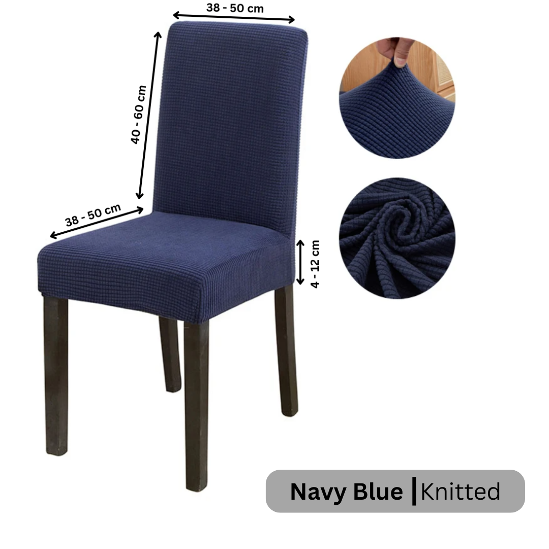 Chair Cover Jackie Navy Blue