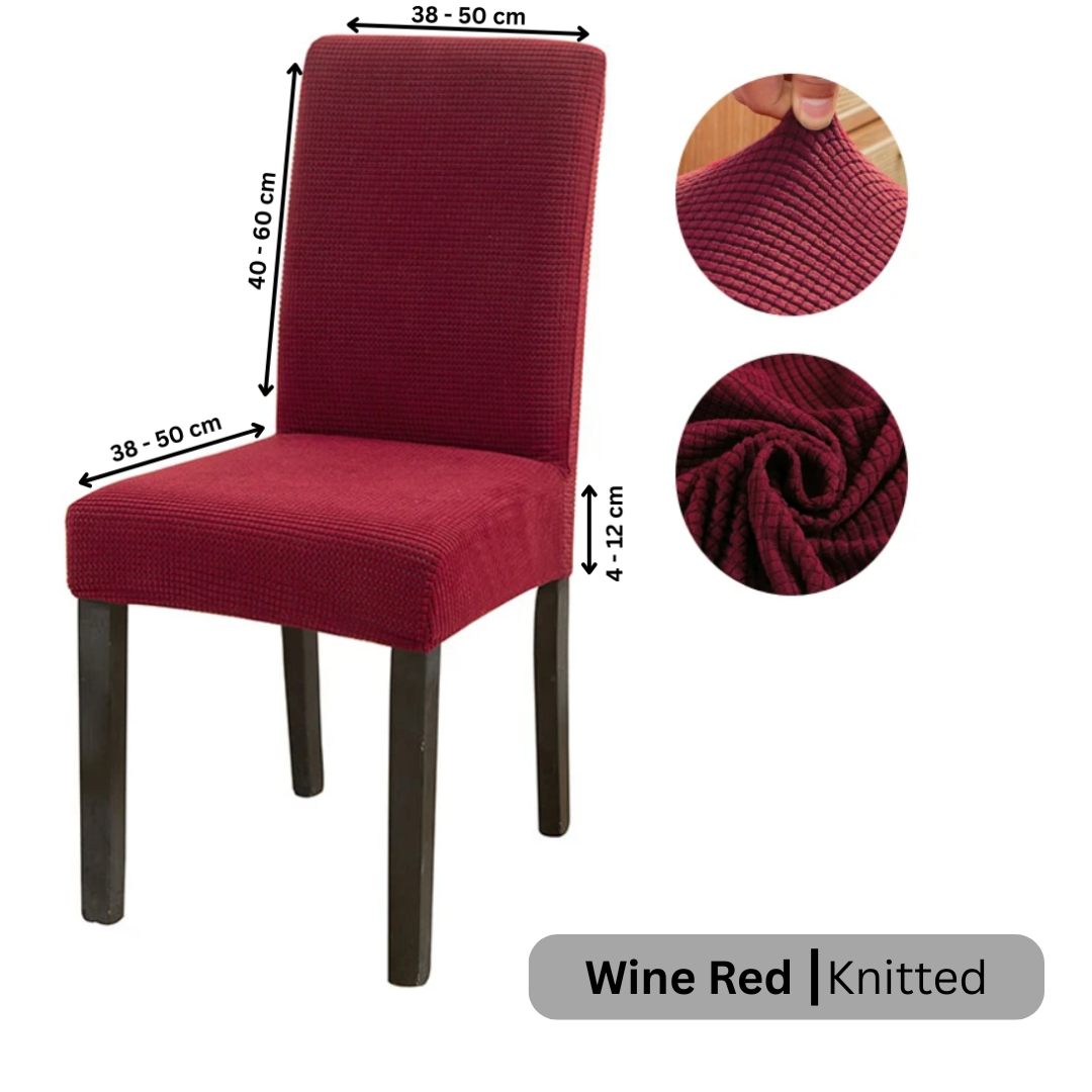 Chair Cover Jackie Wine Red